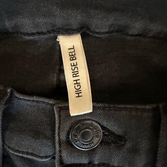 rag & bone Faded Black Flare Jeans - Picture 4 of 7